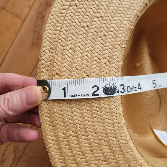 Aerie Straw Panama Hat One Size Straw hat with Panama silhouette - Picture 8 of 8